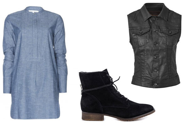 denim on denim for a weekend brunch
