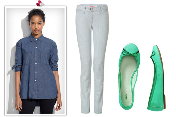 denim on denim for a relaxing afternoon
