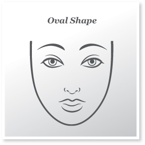 Oval face shape