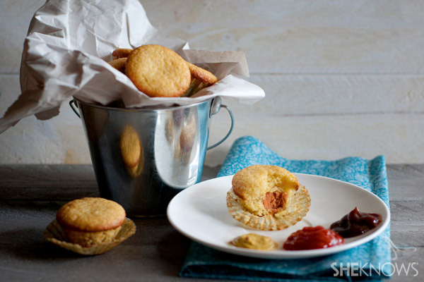Mini corn dog muffins