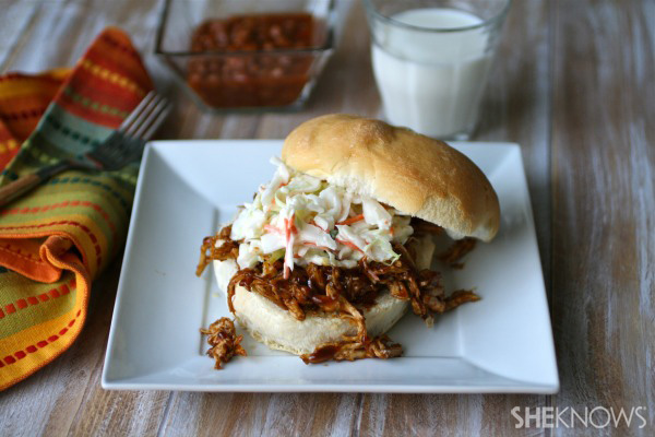 Sunday dinner: Pulled chicken sandwiches