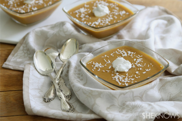 Pumpkin coconut pudding