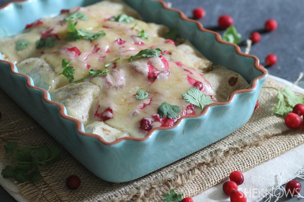 Turkey cranchiladas