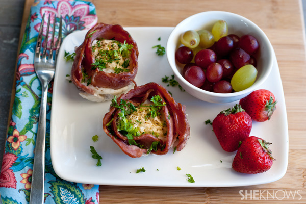 Grab & go scrambled egg cups