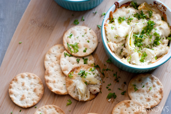 Hot artichoke crap dip
