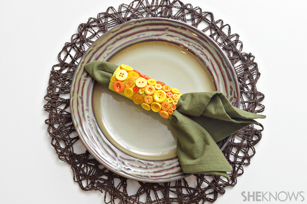 Corn napkin holder craft