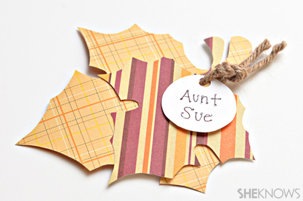 Paper leaf place holder