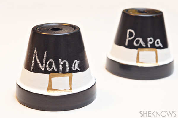Chalkboard pilgrim hat place holders