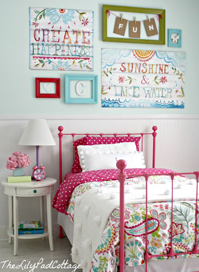 Eclectic colors and a warm cottage feel