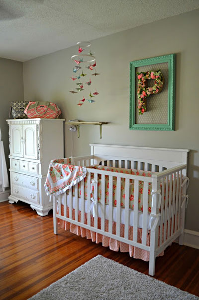 Handmade accents and bold fabrics