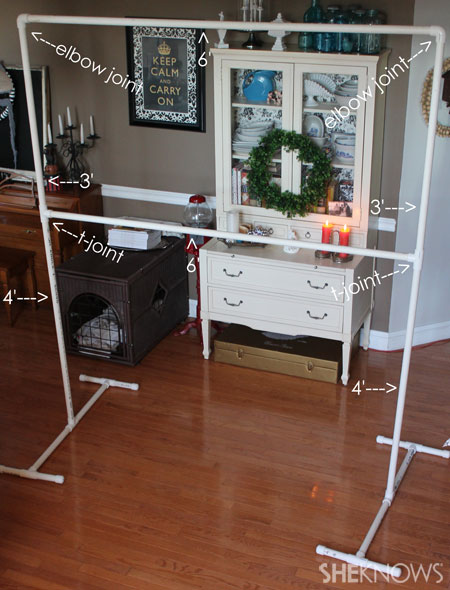 DIY backdrop and frame: Assemble frame