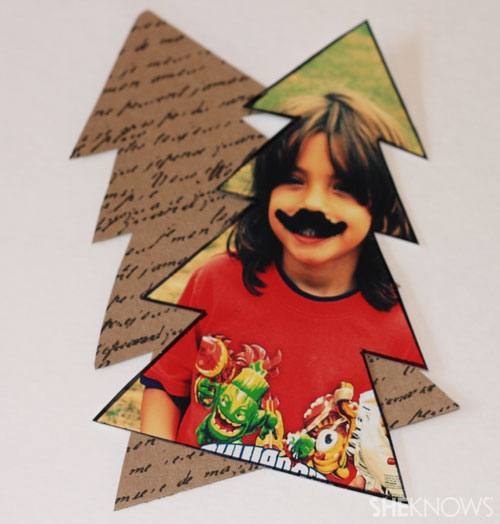 DIY photo placecards: Create background tree