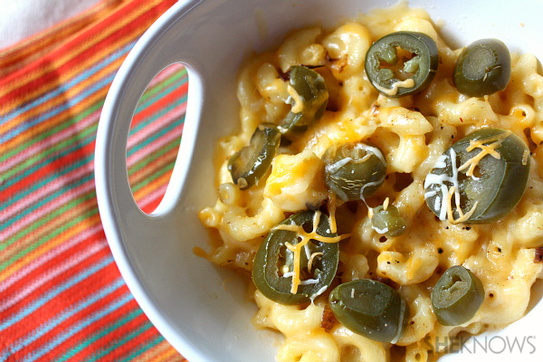Spicy jalapeño mac and cheese