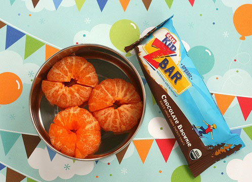 Clementines and chocolate bars