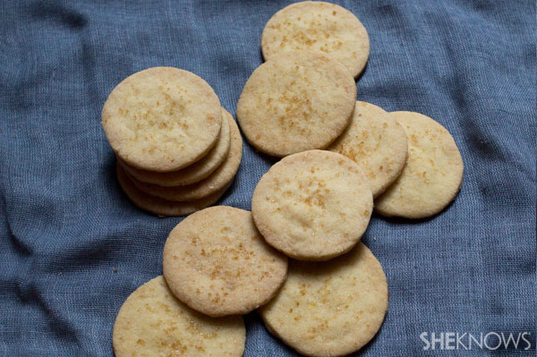 Tea-infused vegan shortbread