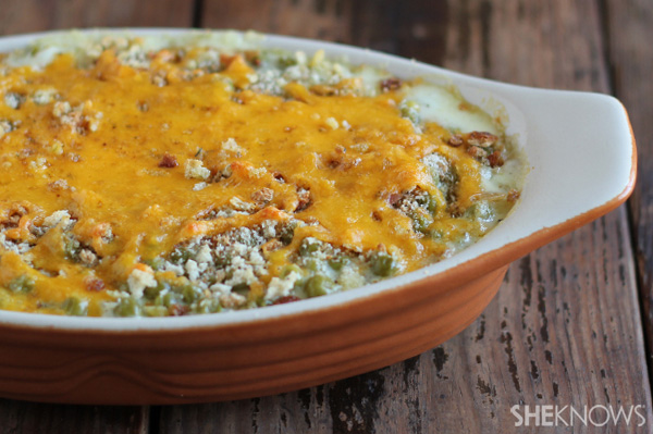 Sweet Peas Au Gratin