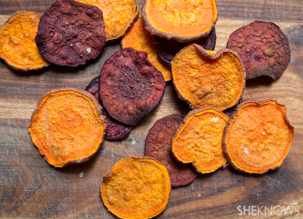 Queso dip and veggie chips | SheKnows