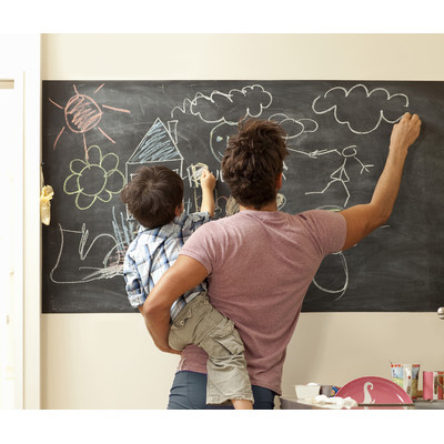 Chalkboard wall