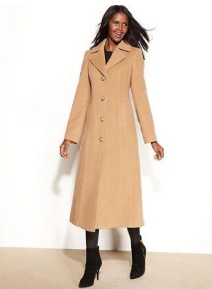 Anne Klein camel coat - Replica of Kim Kardashian's coat