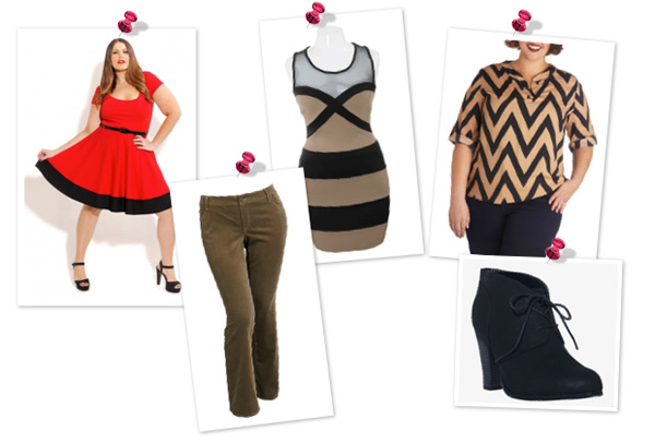 A girly look for plus size women
