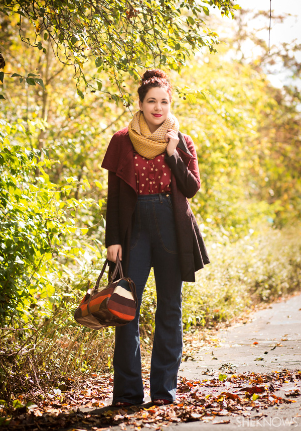 Fall outfits that rock plaid and polka dots | ModCloth & SheKnows.com