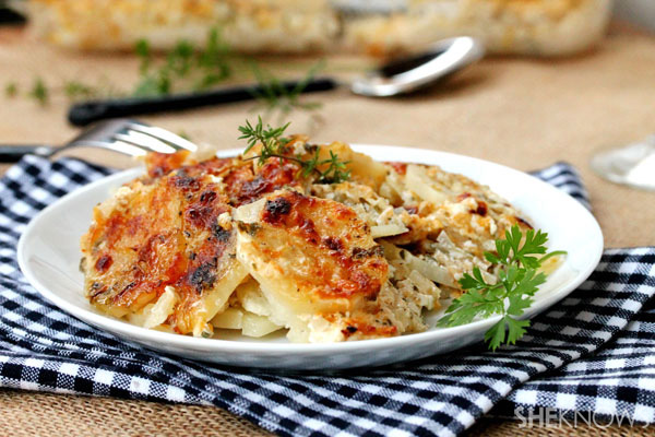Herbed scalloped potatoes