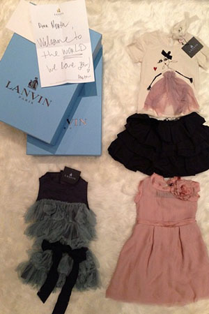 Kim Kardashian's baby clothes for North from Lanvin