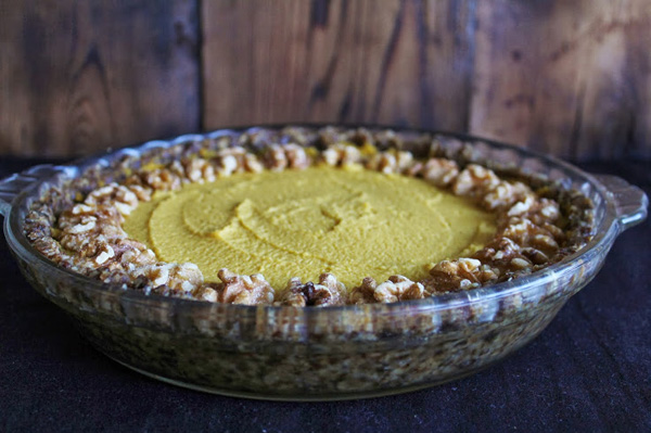Raw Vegan Pumpkin Pie with Whipped Coconut Cream