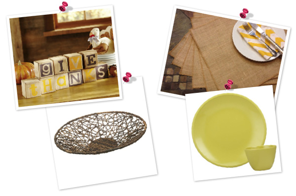 The rustic Thanksgiving kids' table