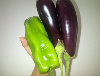 Shakira's eggplants and pepper