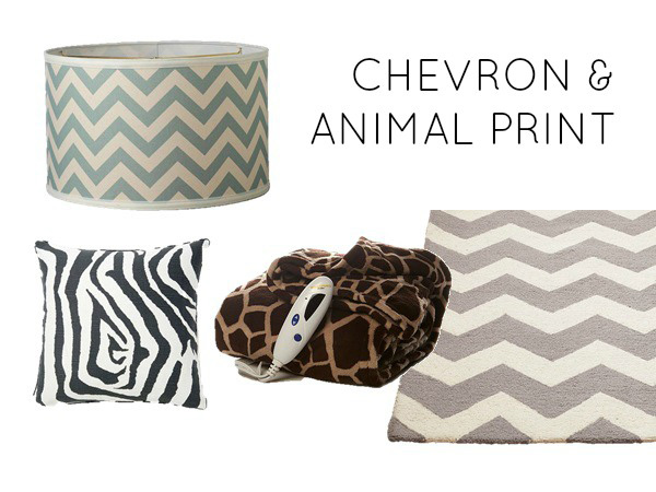 Chevron and animal print