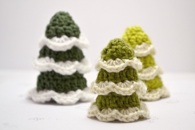 Crocheted trees