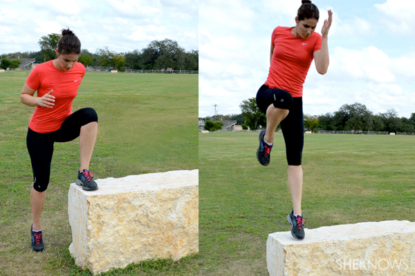 Single-leg plyometric explosions