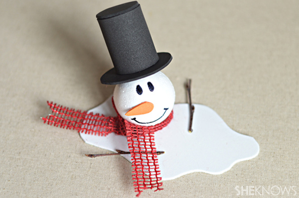 Melted snowman craft