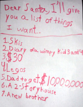 Mom...Dad... I would like a new brother