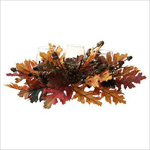Fall harvest votive centerpiece