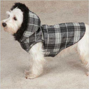 Plaid hooded jacket