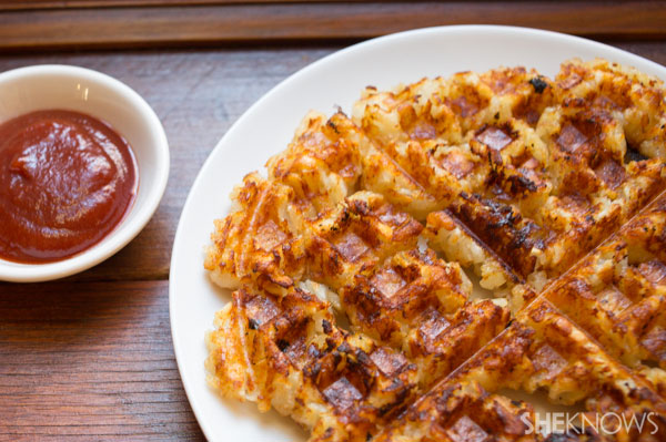Waffle maker tater tots