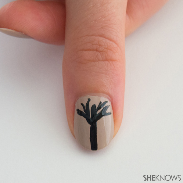 Moon branches nail design | Sheknows.com -- trees