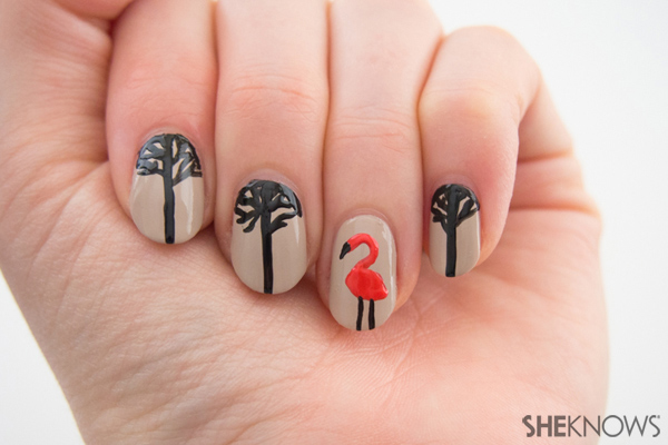 Moon branches nail design | Sheknows.com -- final result