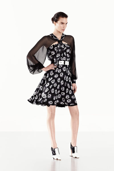 Prabal Gurung black floral dress -Kerry Washington's dress