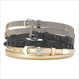 Set of sparkle belts