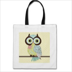 Owl tote bag