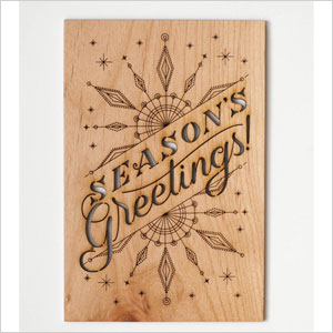 Wooden card
