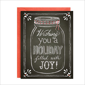 DIY chaldboard greeting card