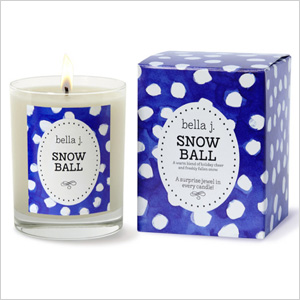 Snowball candle