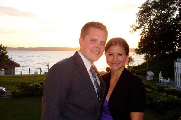Christina with husband