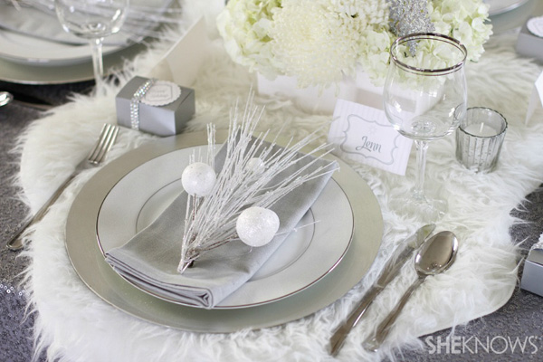 Create a winter-wonderland holiday party