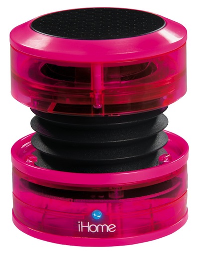 Pink iHome speaker