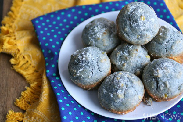 Meatless Monday: Blue cornmeal and Parmesan muffins